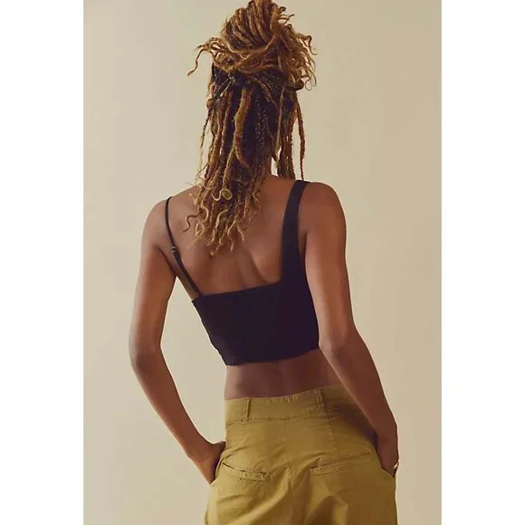 🎉LAST CHANCE🎉 NWT Free People Mila Top / Black - Picture 2 of 9